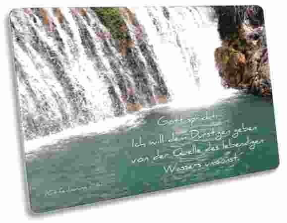 Jahreslosung 2018 Postkarte - Motiv: Wasserfall