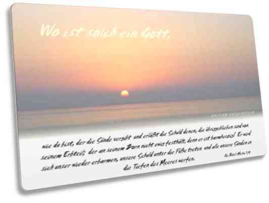 Christliche Postkarte: Sonnenuntergang