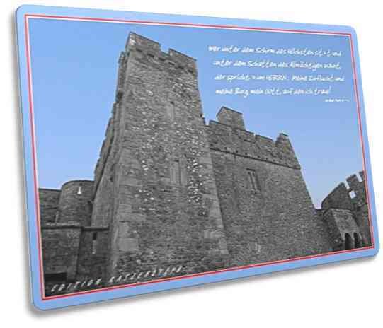 Christliche Postkarte:  Burg Psalm 91