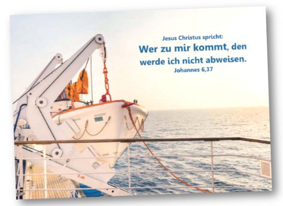 Faltkarte Jahreslosung 2022 - Startbereites Rettungsboot