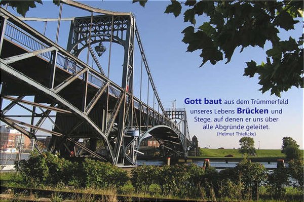 Christliches Plakat A3 - Kaiser-Wilhelm-Brücke im Sommer