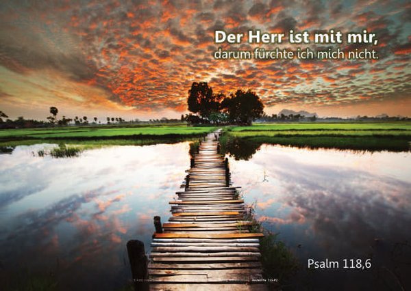 Christliche Poster A1 - 14-Stück-Set - Psalmworte - Plakate - Schaukasten